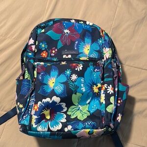 Vera Bradley Blue Floral Backpack Vibrant Design